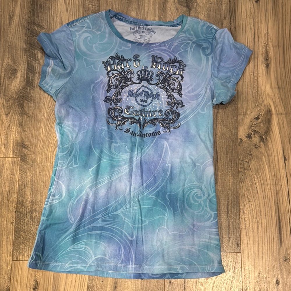 Hard Rock Cafe Blue Swirl Tee